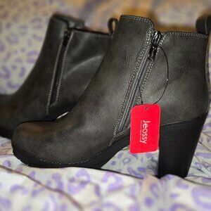 Jeossy Women's 9676 Ankle Booties Platform Chunky Heel Boots